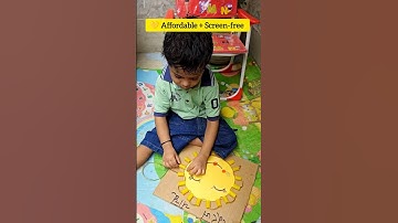 Fun Sun Lacing Activity for Toddlers ☀️ Fine Motor Skills Play #shorts