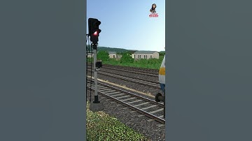 Automatic Railway Signal Change | BUMPY RAILROAD | Train Simulator | ATG #shorts #train #atgtrain