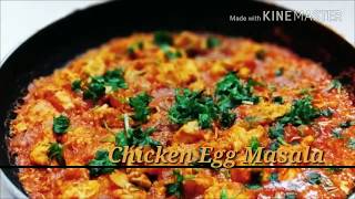 Chicken Egg Masala Recipe in Hindi | Chicken and Egg Masala Recipe | Chicken made in with Egg Gravy