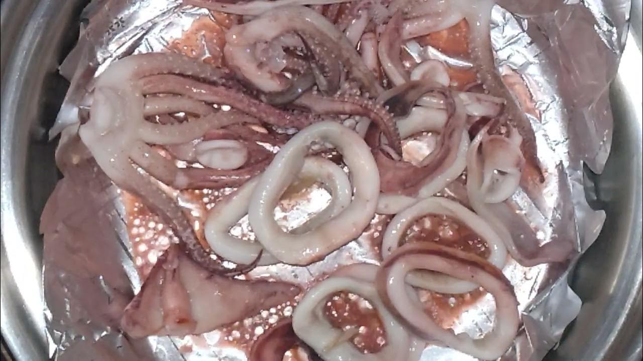 Grilled squid - YouTube