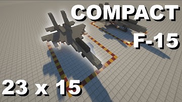 [Minecraft] Create compact F-15 jet with weapons