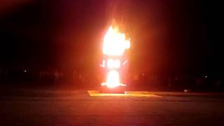 Bonfire 2011 burning castle