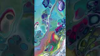 Paint pour results! 🧑🎨 Brush and Bubbles | Sip and Paint in Covent Garden #shorts