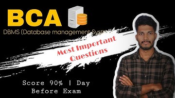 DBMS Important Questions | BCA | All Universities | LearnVista