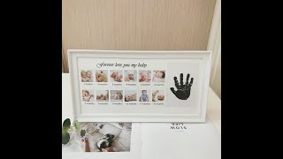 VISMIINTREND Baby Handprint and Footprint Kit | New Parents Gift Nursery Décor - My First Year.