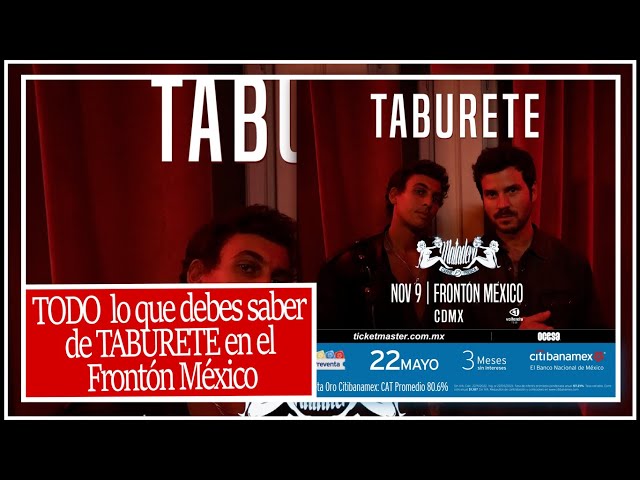 Taburete en el Frontón México || INFO de #Taburete en la CDMX - YouTube