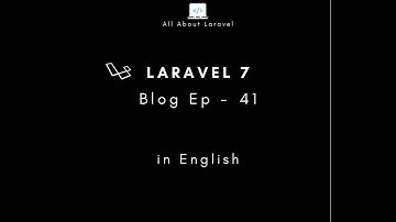 Laravel 7 blog (Episode 41 - how to create admin user using seeder in english)