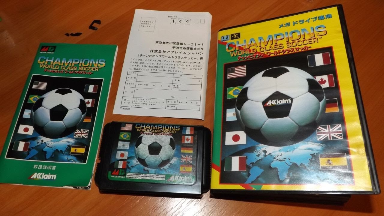 Sealed cartridge Champions World Class Soccer - YouTube
