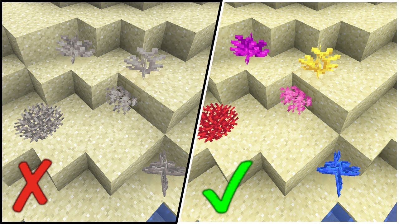 How To Mine Coral In Minecraft