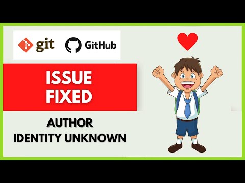 👉 Git Github 👉 Author Identity Unknown 👉 Commit Error 👉 Git Please tell me who you are error