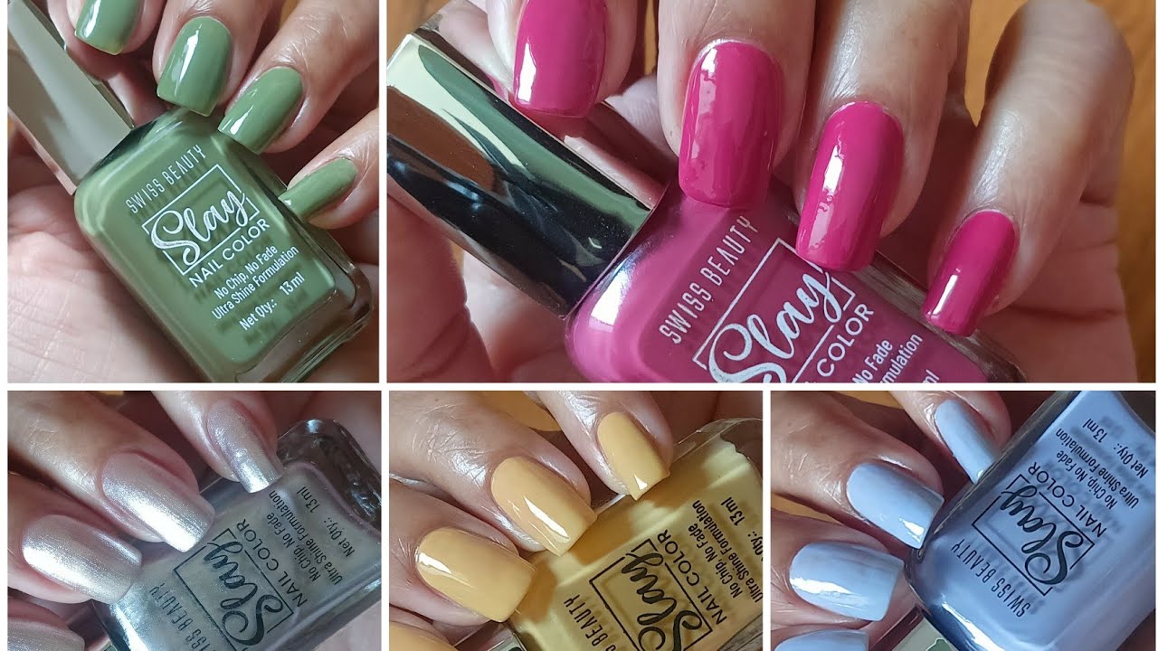 ||Swiss beauty nail paints Swatches|| ♥️ 💕