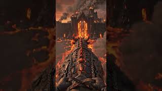 🔥 Warrior rides a lava dragon through chaos and fire in this epic cinematic fantasy battle! 🐉⚔️