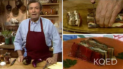 Jacques Pepin's Eggplant and Brie Terrine is a Sli...