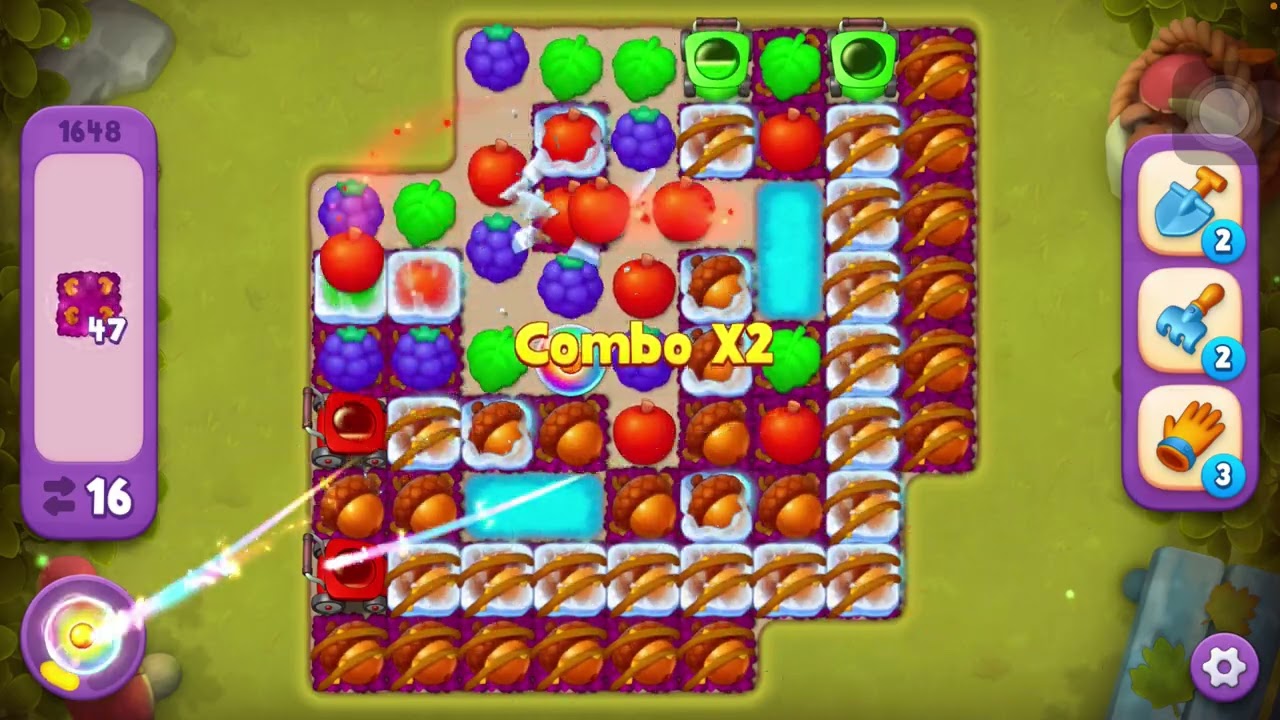 Gardenscapes level 1644 - 1650 Archaeology Race