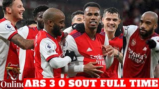 FULL TIME..Arsenal 3-0 Southampton All Goals And Extended Highlights
