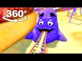The Grimace's Shake Ride: A Thrilling 360° Roller Coaster Adventure!