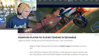 xQc Reacts to Rocket League removing Player-to-Player Trading