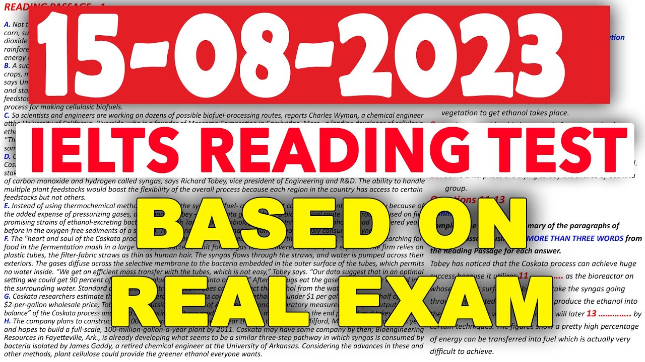 IELTS READING PRACTICE TEST 2023 WITH ANSWER  15082023