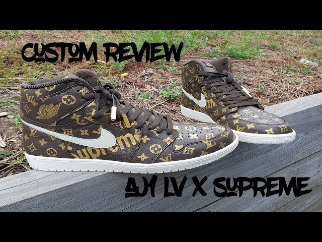 Custom Sneaker review Jordan 1 LV x Supreme 