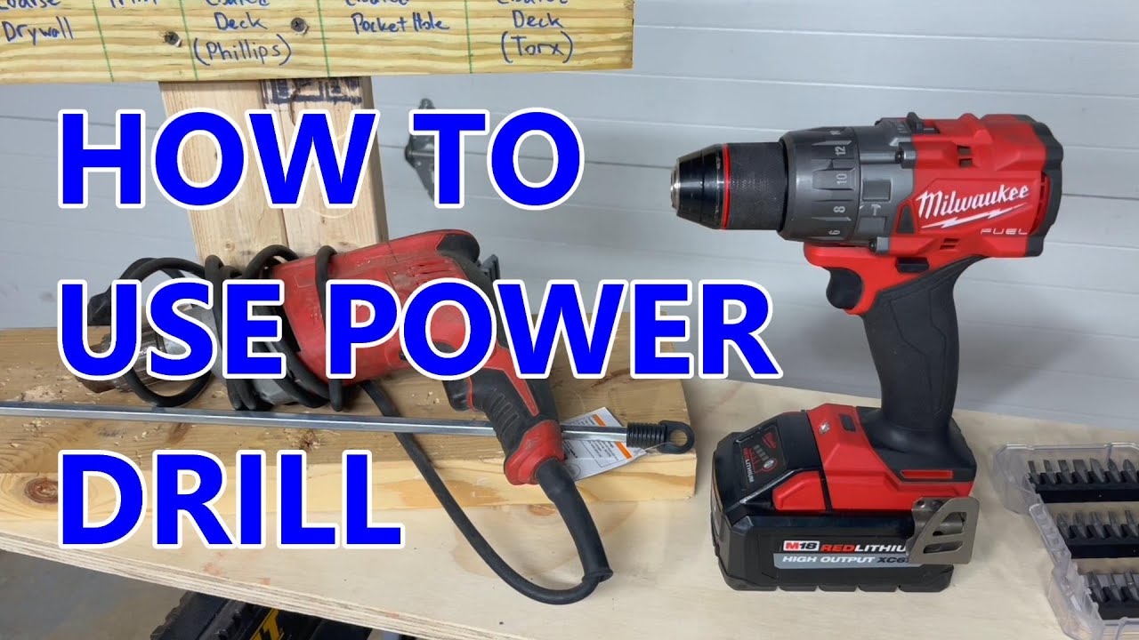How to Use a Drill/Driver and Impact Driver - YouTube