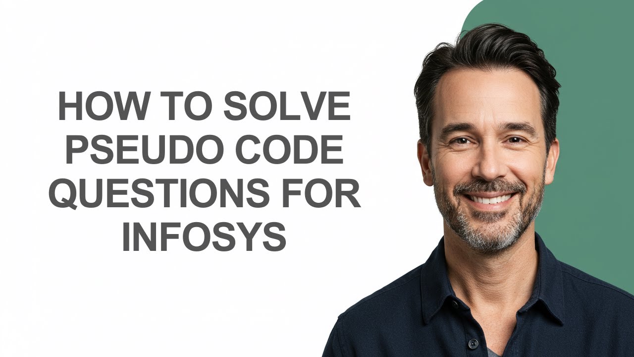 How to Solve Pseudo Code Questions for Infosys - KevinHowTo - YouTube