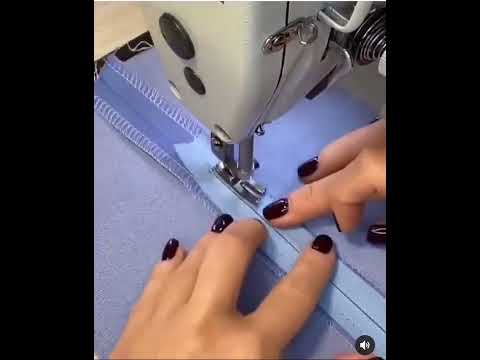 Simple way to make an invisible zipper