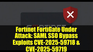 Fortinet FortiGate Under Attack: SAML SSO Bypass Exploits CVE-2025-59718 & CVE-2025-59719