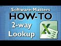 How to do a 2-way Lookup in Excel - Advanced MATCH and VLOOKUP Tutorial