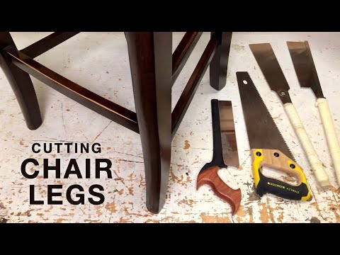 How to Cut Chair Legs to Shorten Chairs or Stools - Furniture Repair