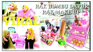 RAK BUMBU DAPUR|DARI HANGER|RAK MAKE UP|VIRAL MUDAH DI TIRU