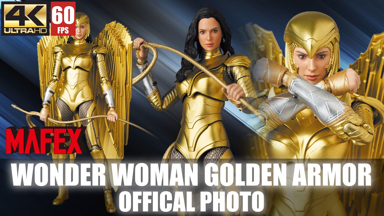 Mafex Wonder Woman Golden Armor Official Photo | WW84