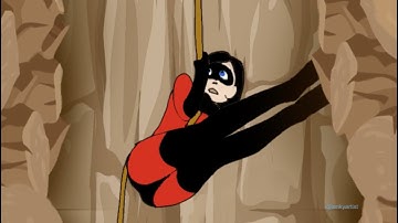 Violet climbs from danger!