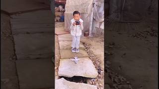 He Lost His RC Plane in a Drain! 😱 Can We Save It? #shorts