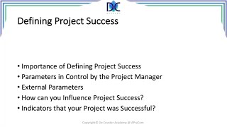 PM Tools and Techniques 4.6: Defining Project Success
