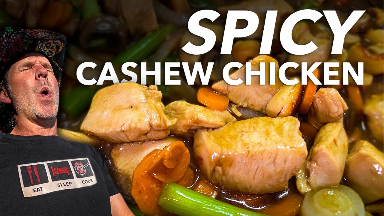 Stir Fry Spicy Thai Cashew Chicken - Turn Up the Spice   DADS THAT COOK