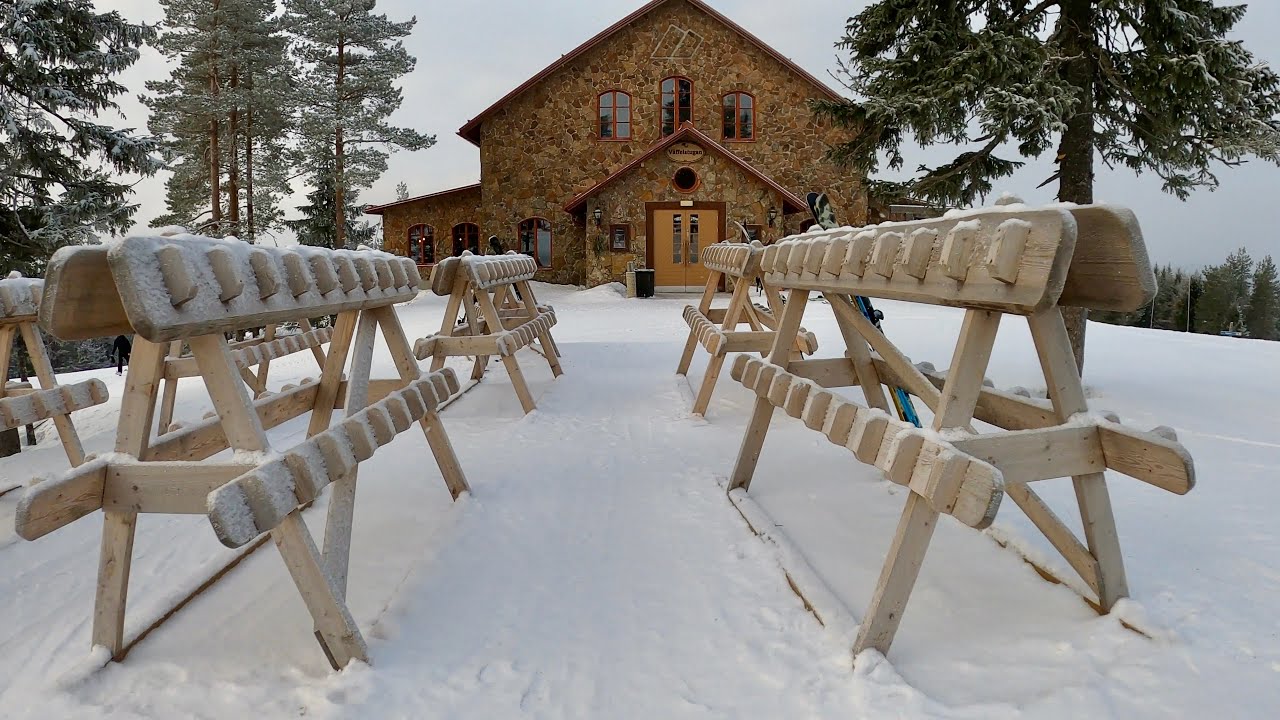 Romme Alpin Grön pist - Green slope - Skiing in Sweden