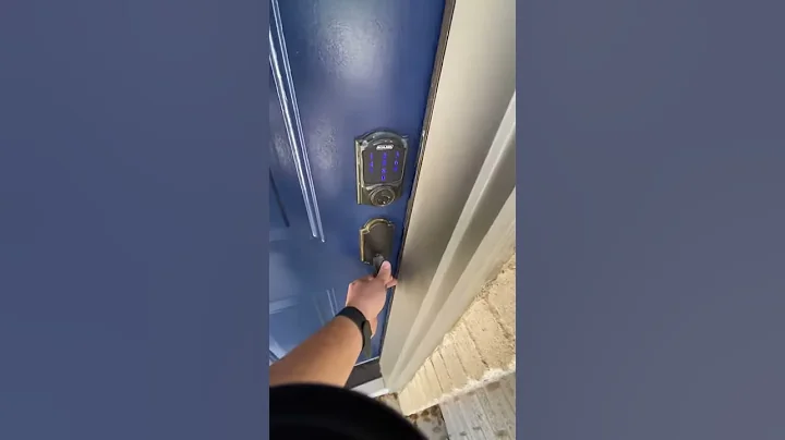 How to enter access code into Schlage keyless entry