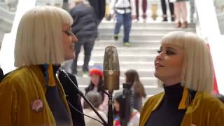 Video thumbnail of "Lucius "Right Down the Line" KRCL Amplifying Women's Voices Rally"