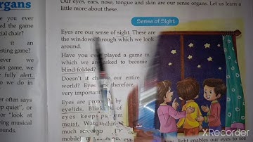 Class -4/EVS/Ch-2/our sense  organs /part-1