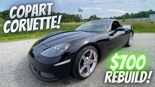 I Rebuilt A 'TOTALED' C6 Corvette From Copart For UNDER $1000!!