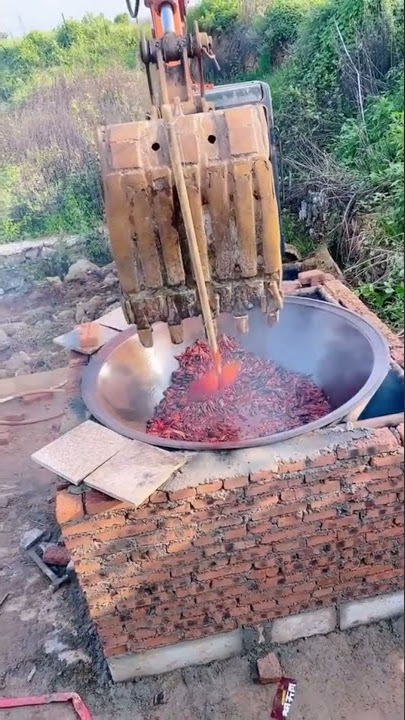 Begini excavator masak #viral #excavator