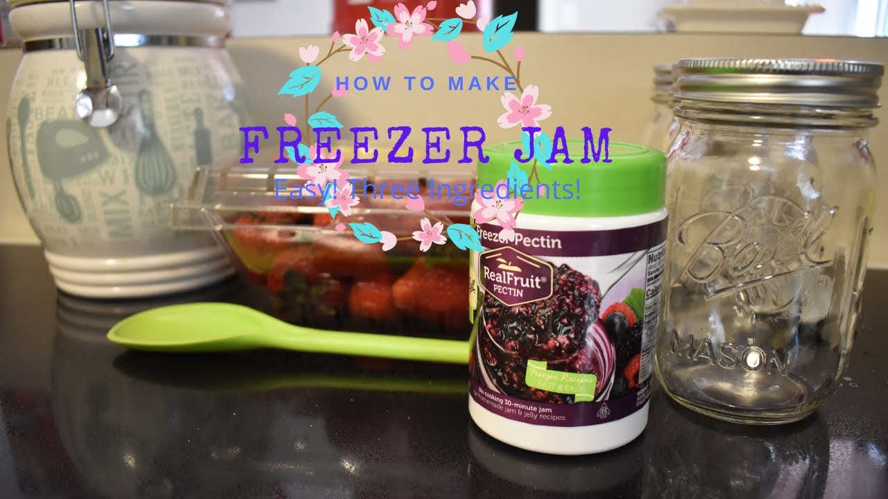 Making Freezer Jam! Easy! Only three ingredients! Simple canning. - YouTube
