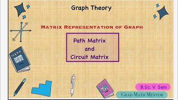 Path Matrix and Circuit Matrix | Matrix Representation of Graph