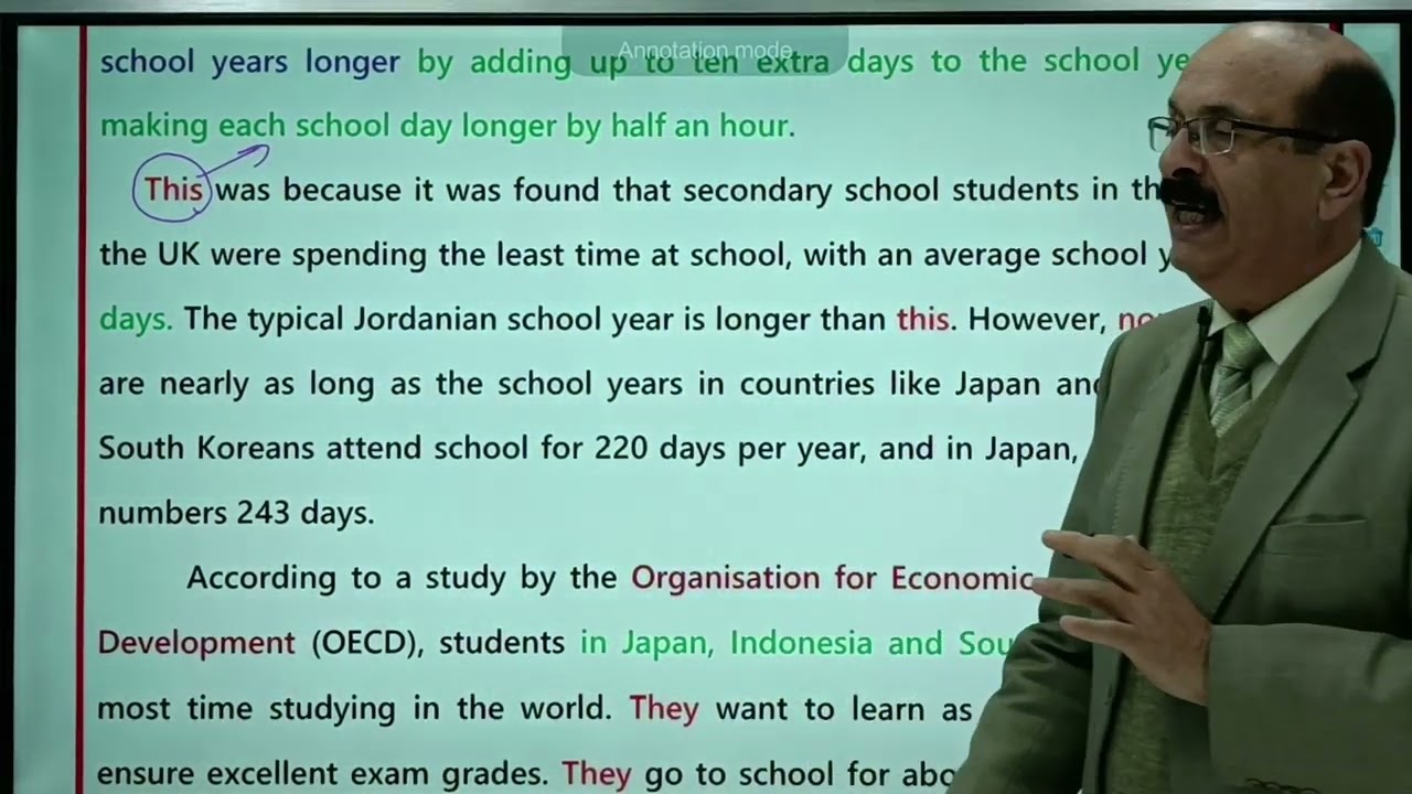 The time we spend at school - الوقت الذي نقضيه في المدرسة