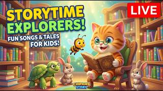 Storytime Explorers! 📚 | Fun Kids Songs &amp; 3D Animated Tales LIVE