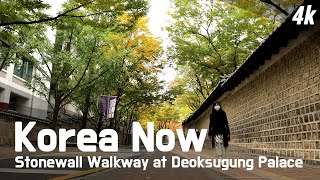 [Korea Now] Stonewall Walkway at Deoksugung Palace / 덕수궁 돌담길 [4K]