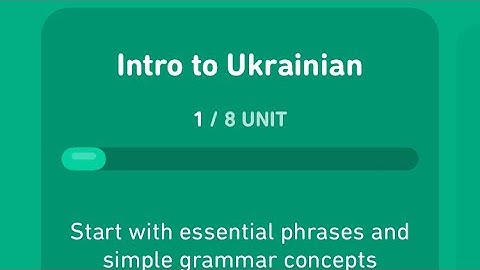 Let’s learn Ukrainian with Duolingo