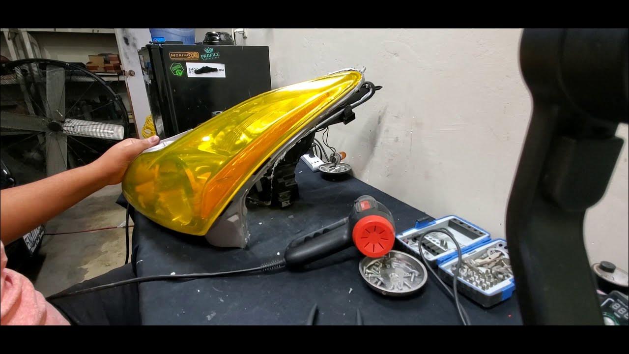 How to open headlights with a heatgun(Infiniti G37) FittedLabs YouTube