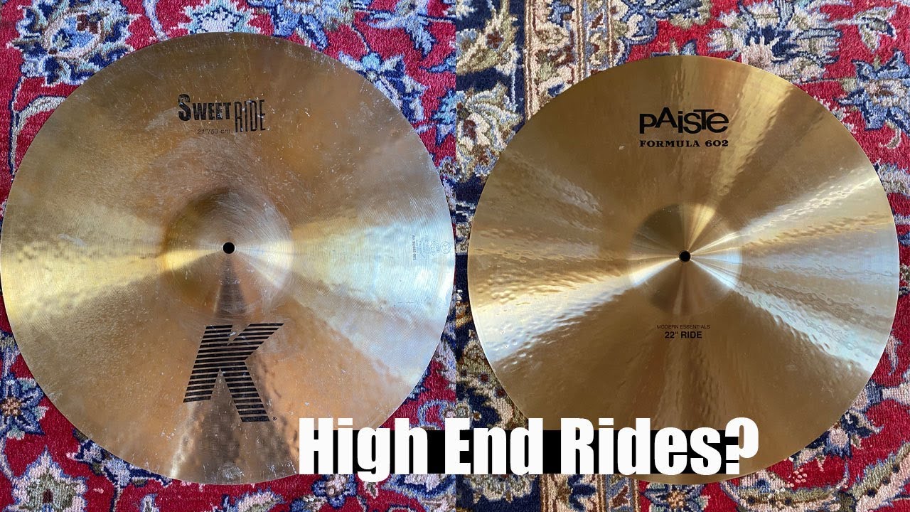ZILDJIAN vs PAISTE High End RIDE Shootout! K Sweet vs 602 Modern