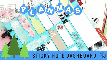 Sticky Note Dashboard // PLANMAS Day 5 | Plans by Rochelle
